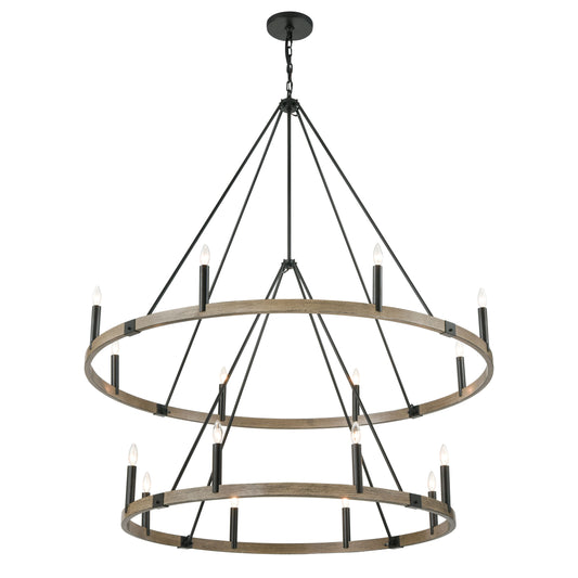 ELK SHOWROOM 12320/8+8 Transitions 56'' Wide 16-Light Chandelier - Oil Rubbed Bronze