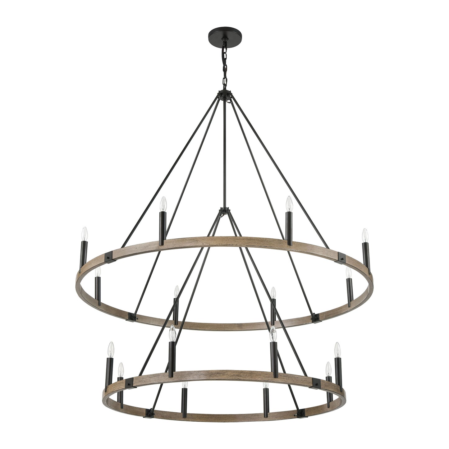 ELK SHOWROOM 12320/8+8 Transitions 56'' Wide 16-Light Chandelier - Oil Rubbed Bronze