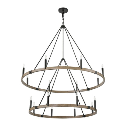 ELK SHOWROOM 12320/8+8 Transitions 56'' Wide 16-Light Chandelier - Oil Rubbed Bronze