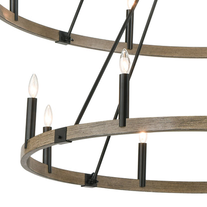 ELK SHOWROOM 12320/8+8 Transitions 56'' Wide 16-Light Chandelier - Oil Rubbed Bronze