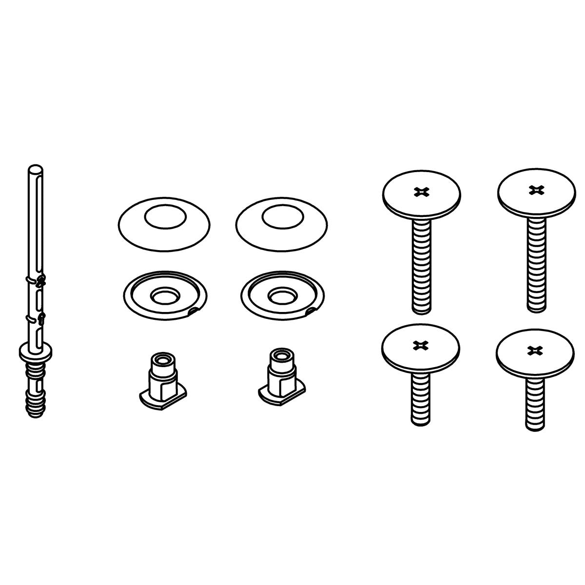 KOHLER Low Profile Bolt Cap Service Kit - Dune, K-1232262-NY