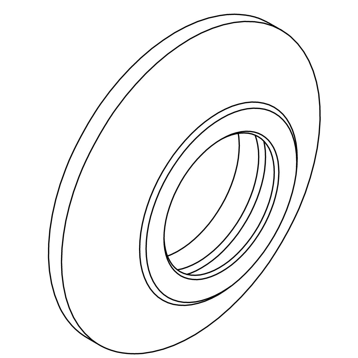 KOHLER Escutcheon,Handle - Polished Chrome, K-1232371-CP