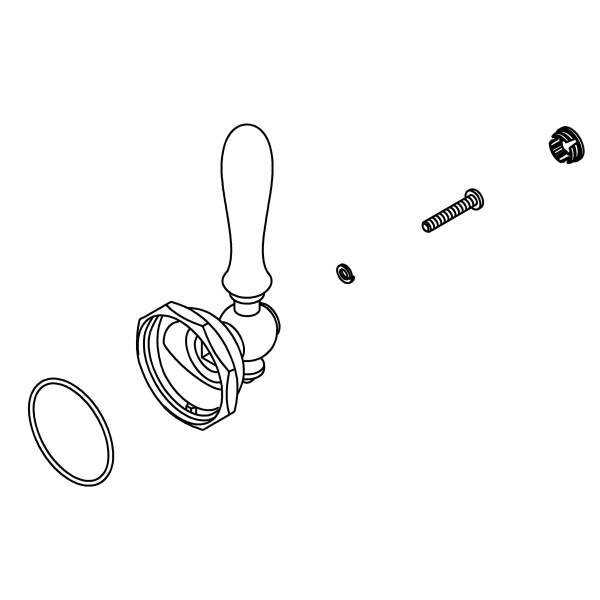 KOHLER Handle Kit - Vibrant French Gold, K-1233398-AF