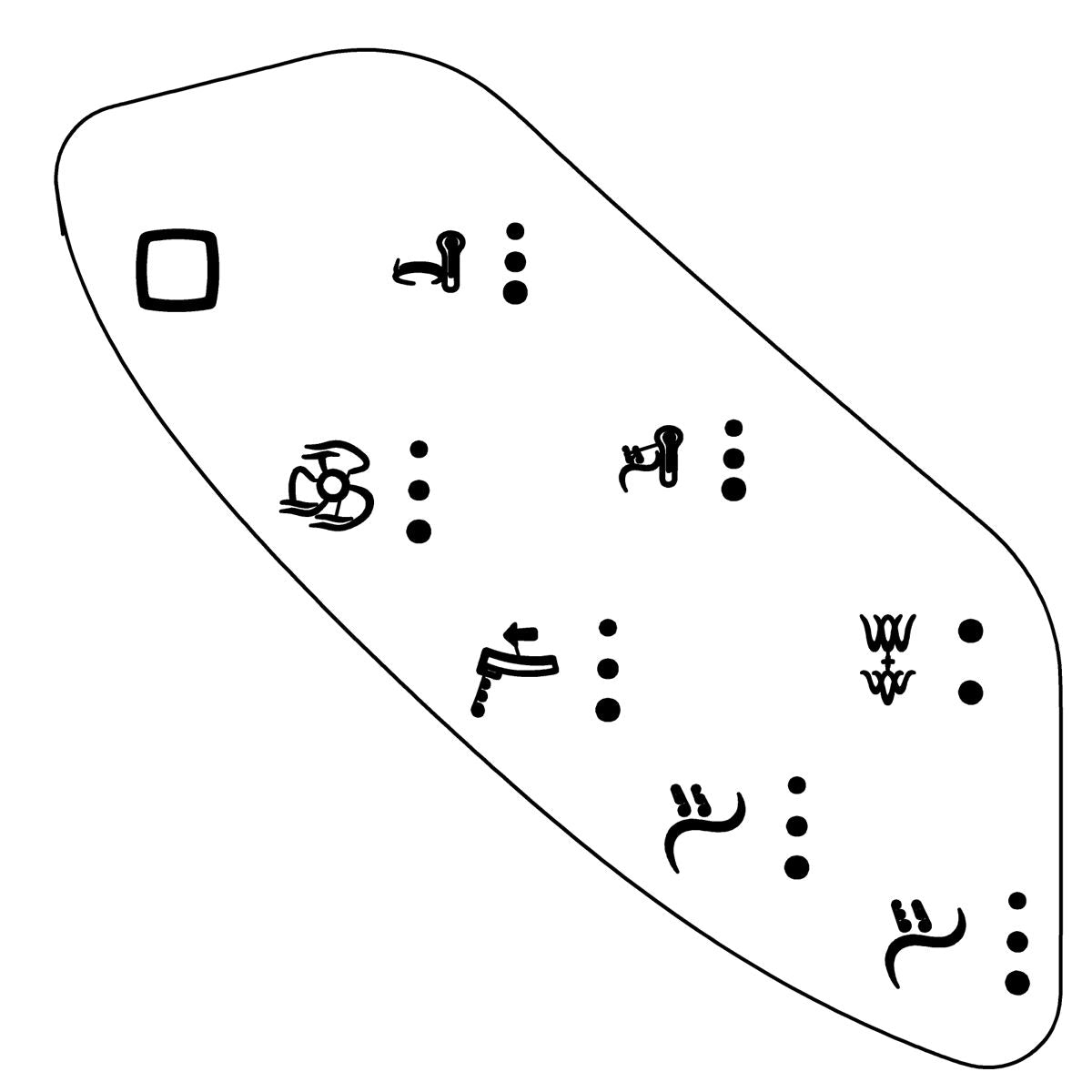 KOHLER Membrane Side Keyboard（English）, K-1233679