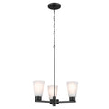 KICHLER 52435BK Stamos Chandelier 3 Light - Black