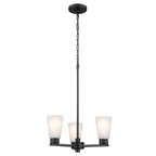 KICHLER 52435BK Stamos Chandelier 3 Light - Black