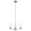 KICHLER 52435NI Stamos Chandelier 3 Light - Brushed Nickel