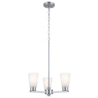 KICHLER 52435NI Stamos Chandelier 3 Light - Brushed Nickel
