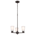 KICHLER 52435OZ Stamos Chandelier 3 Light - Olde Bronze