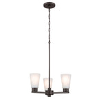 KICHLER 52435OZ Stamos Chandelier 3 Light - Olde Bronze