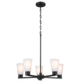 KICHLER 52436BK Stamos Chandelier 5 Light - Black