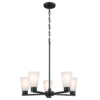 KICHLER 52436BK Stamos Chandelier 5 Light - Black