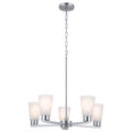 KICHLER 52436NI Stamos Chandelier 5 Light - Brushed Nickel
