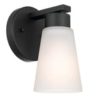 KICHLER 52437BK Stamos Wall Sconce 1 Light - Black