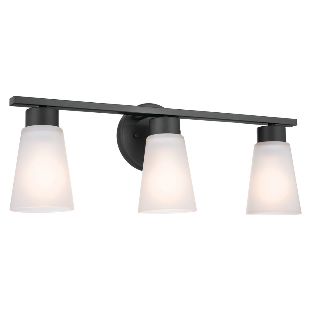 KICHLER 55121BK Stamos Bath 3 Light - Black