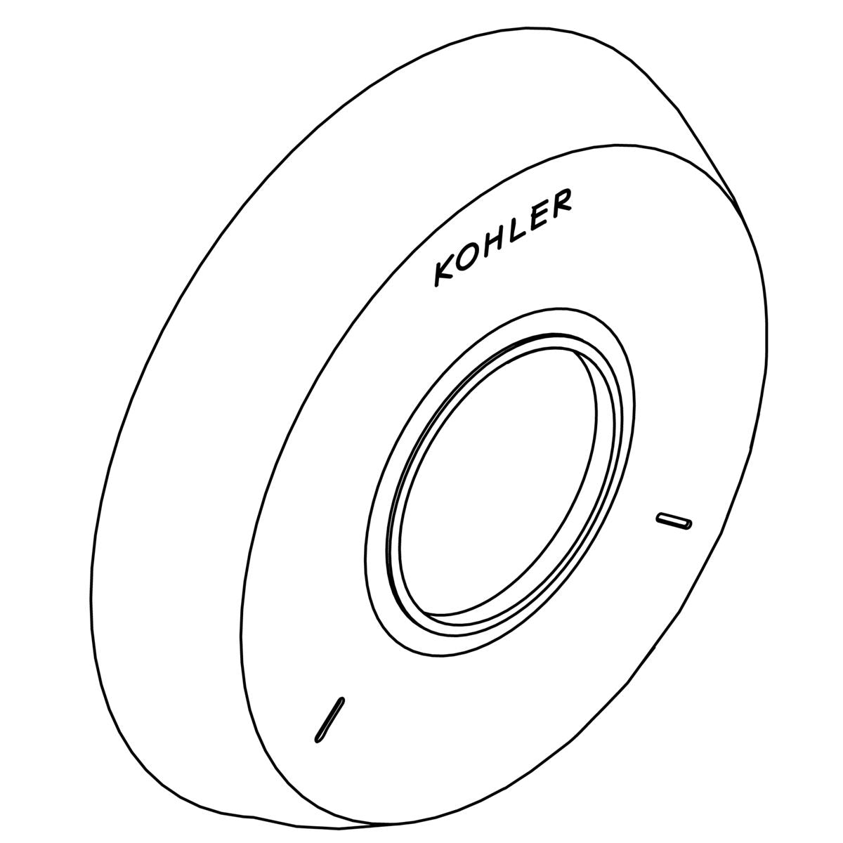 KOHLER Escutcheon - Polished Chrome, K-1234068-CP