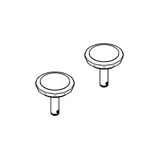 GROHE 18089VP0 Kensington Swarovski Crystal Handles (Pair) - Chrome Swarowski Crystal