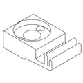 KOHLER 1238442 Pivot Seat 1.269" - Bright Polished Silver, K-1238443-BSP