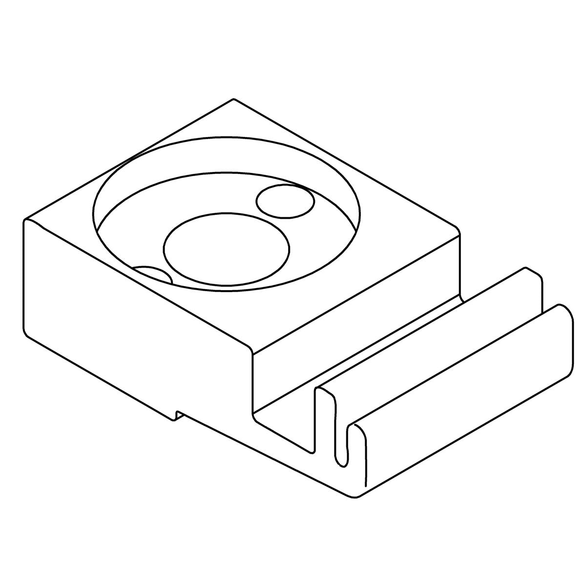 KOHLER 1238442 Pivot Seat 1.269" - Bright Polished Silver, K-1238443-BSP