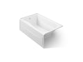 KOHLER K-1239-GHLA-0 Mariposa 60" X 36" Alcove Heated Bubblemassage Air Bath, Left Drain - White