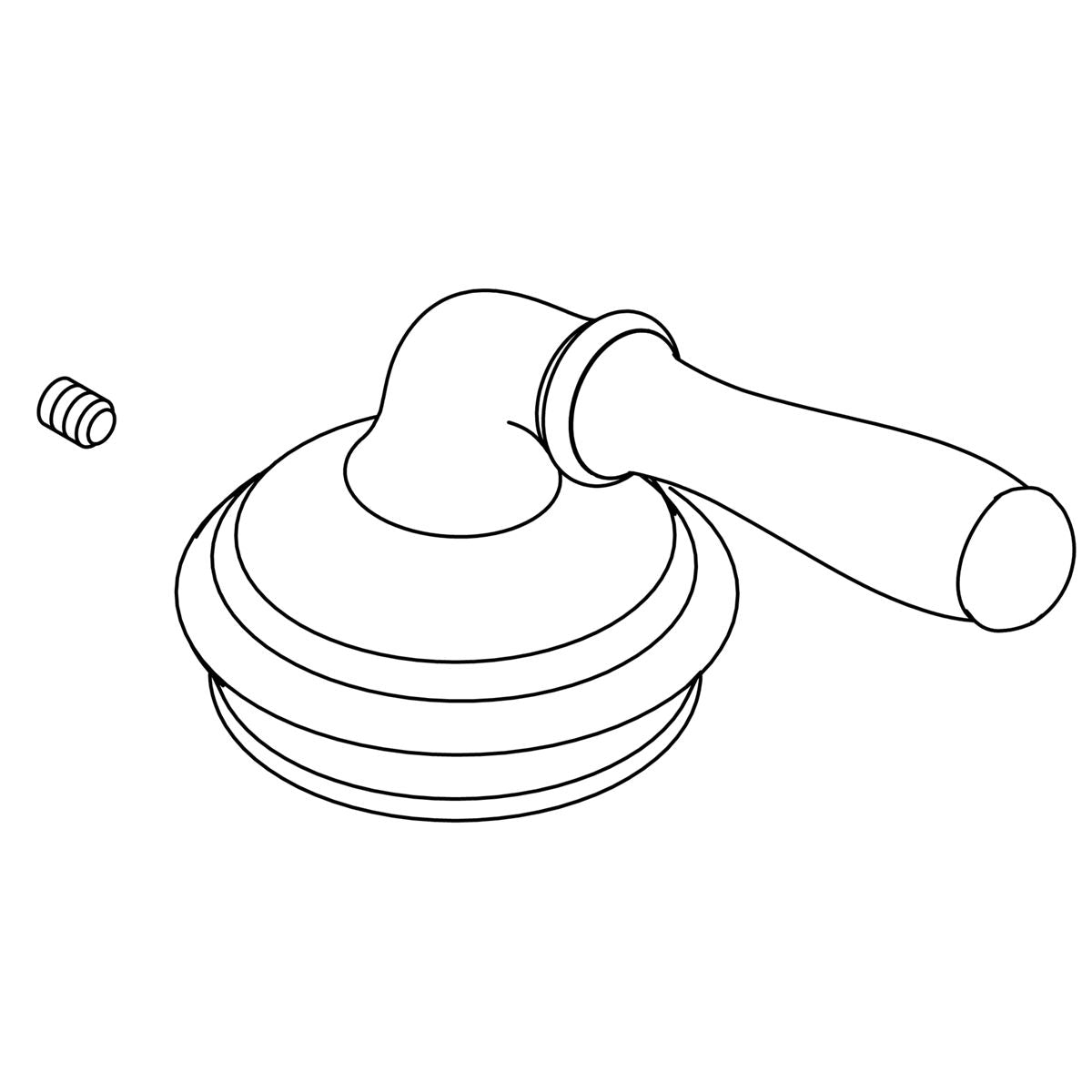 KOHLER Handle Assembly, Service, Sc - Vibrant Brushed Nickel, K-1239007-BN