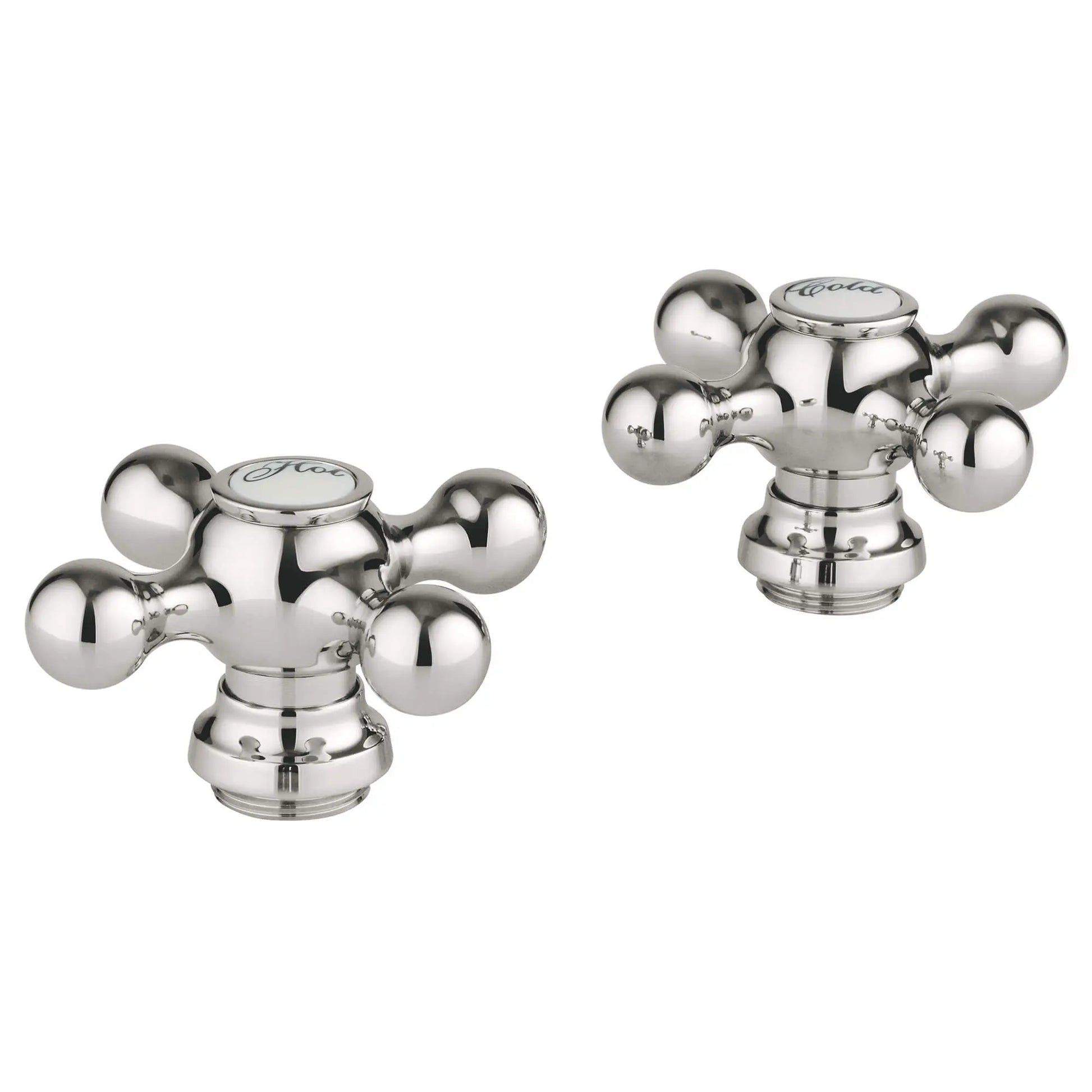 GROHE 18731BE0 Seabury Cross Handles (Pair) - Polished Nickel