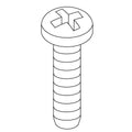 KOHLER Screw, 1/4-20 Phil Ph 1.5" Silv, K-1239782-C