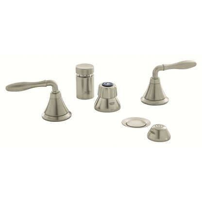 GROHE 18731EN0 Seabury Cross Handles (Pair) - Brushed Nickel