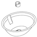 KOHLER OVERFLOW SHELL SERVICE KIT, K-1240529