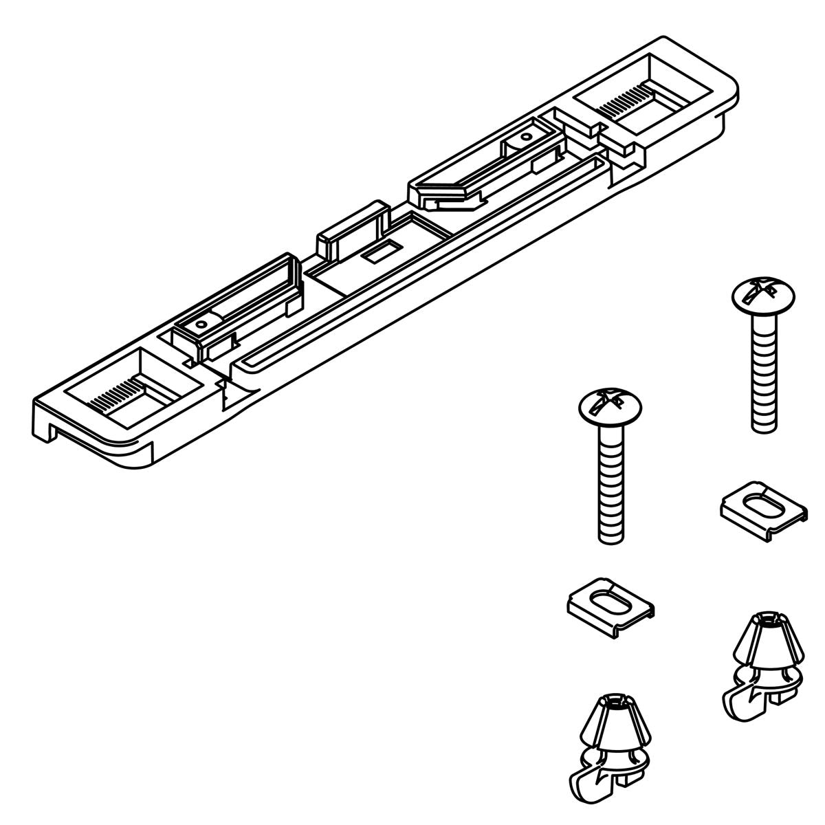 KOHLER Mounting Kit - White, K-1240620-0