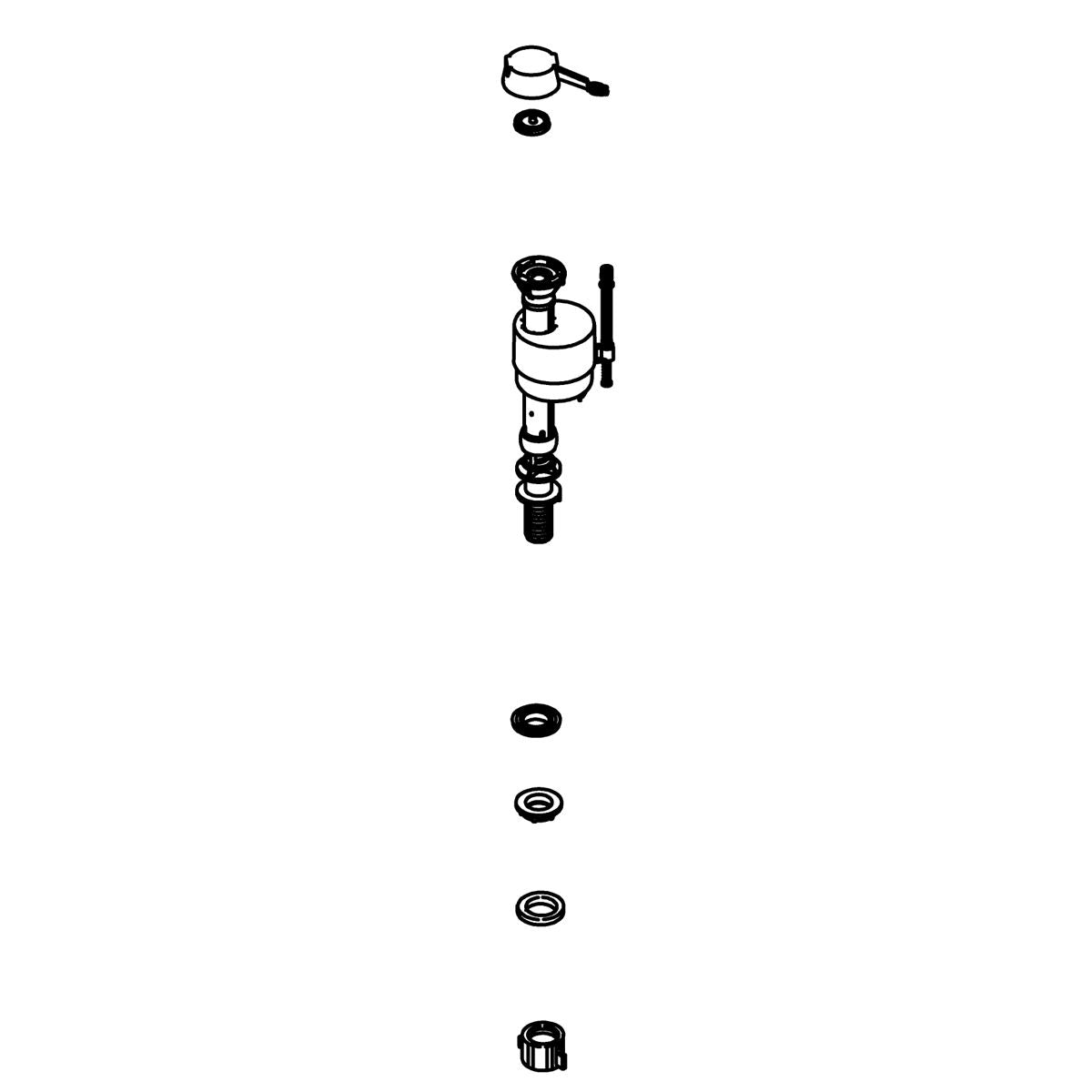 KOHLER FILL VALVE SERVICE KIT (SO), K-1241415