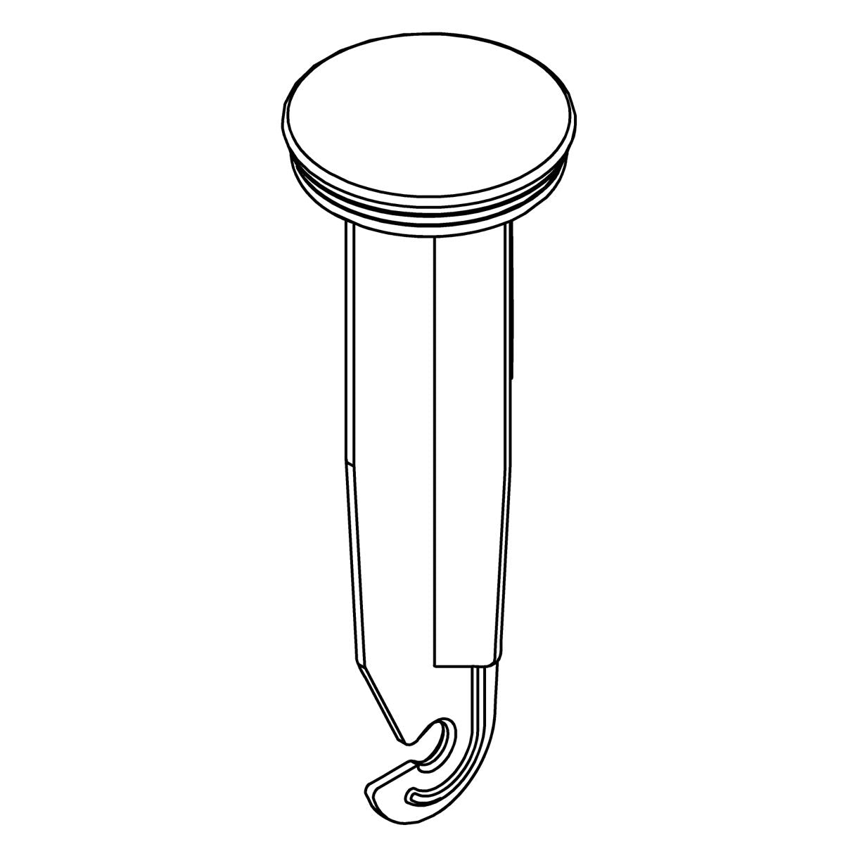 KOHLER Stopper, Service - Polished Stainless, K-1241656-S
