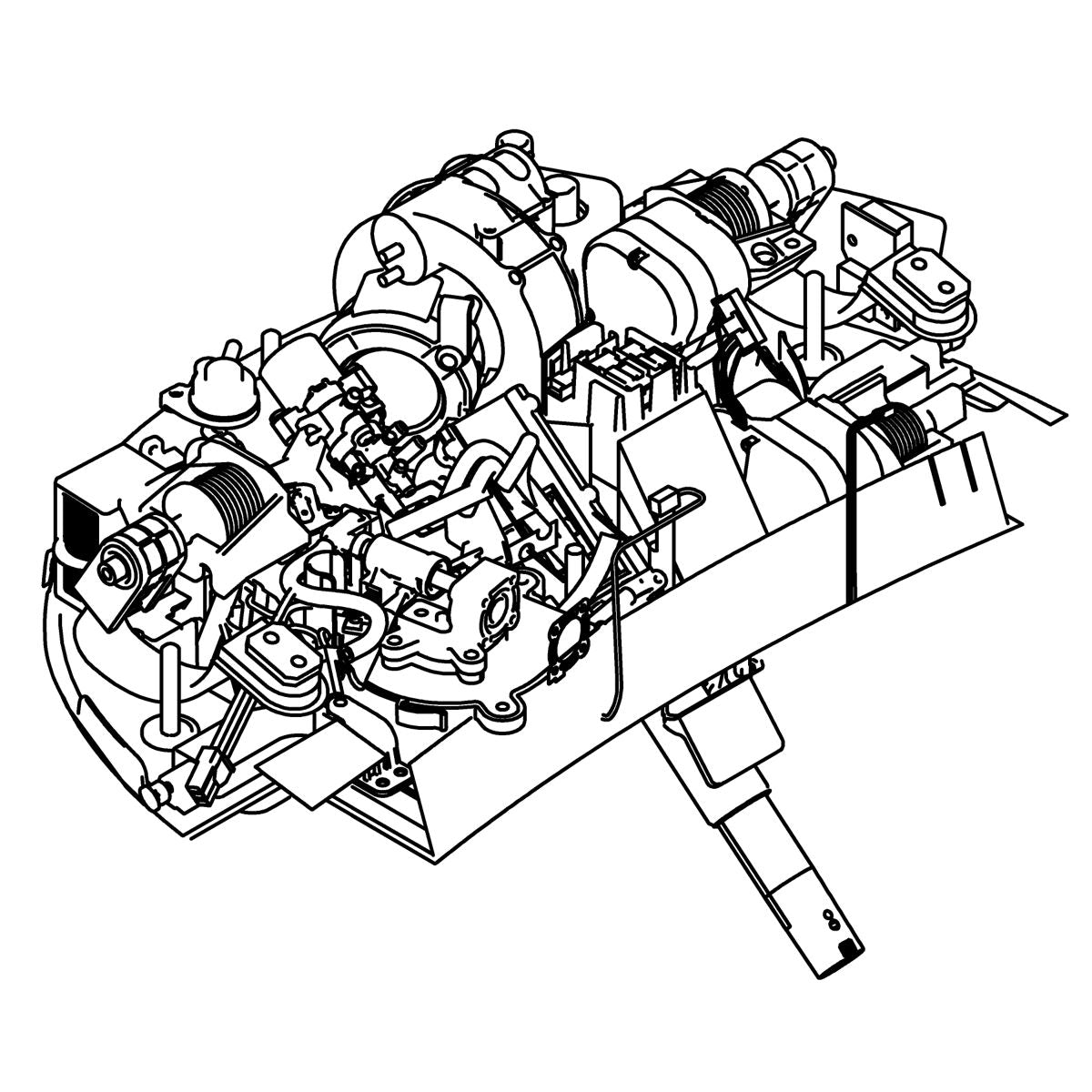 KOHLER Base Assembly-Sp - White, K-1241756-0