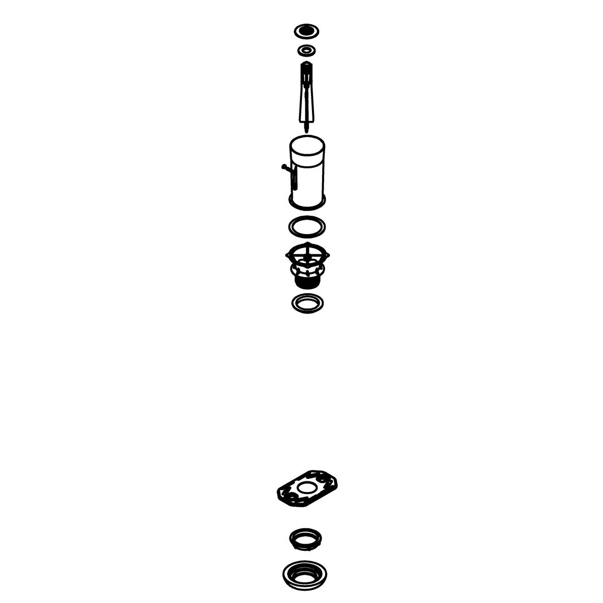 KOHLER CANISTER VALVE ASSEMBLY SERVICE KIT, K-1241992