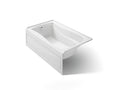 KOHLER K-1242-LA-0 Mariposa 60" X 36" Alcove Bath, Left Drain - White