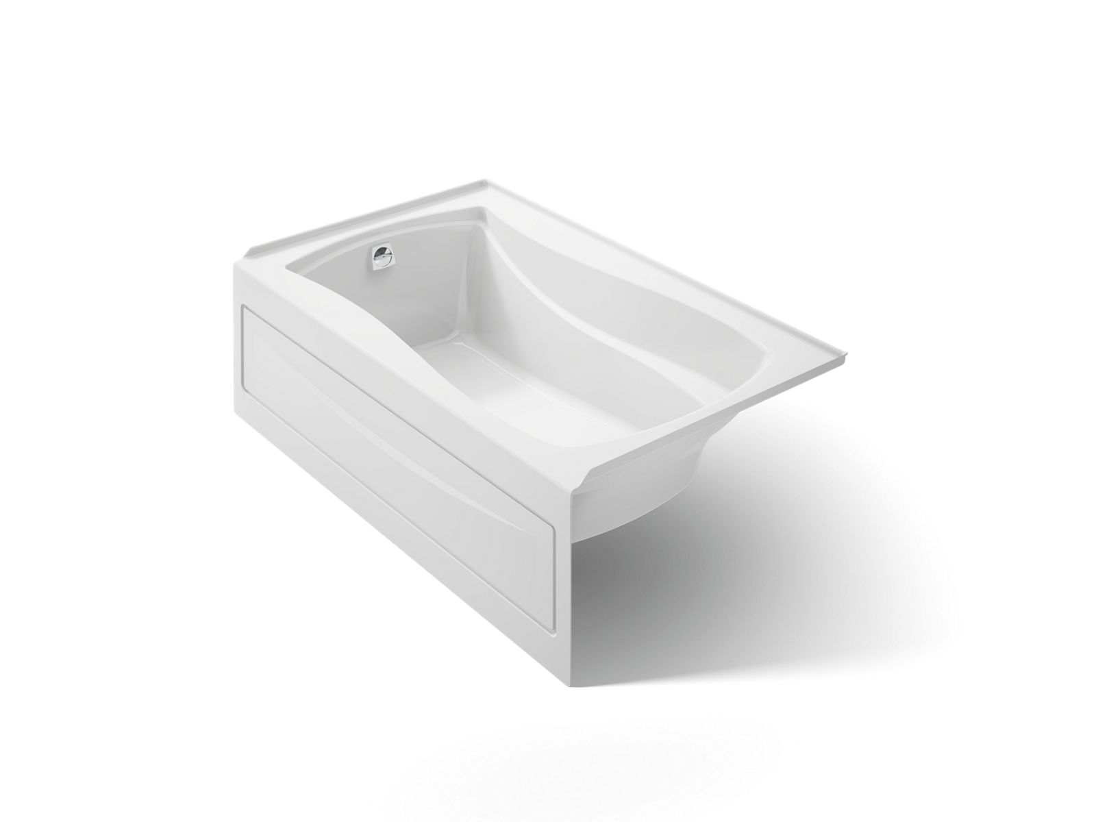 KOHLER K-1242-LA-0 Mariposa 60" X 36" Alcove Bath, Left Drain - White