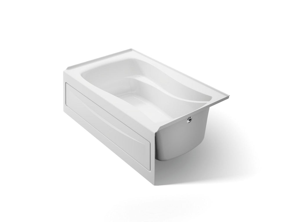 KOHLER K-1242-RA-0 Mariposa 60" X 36" Alcove Bath, Right Drain - White