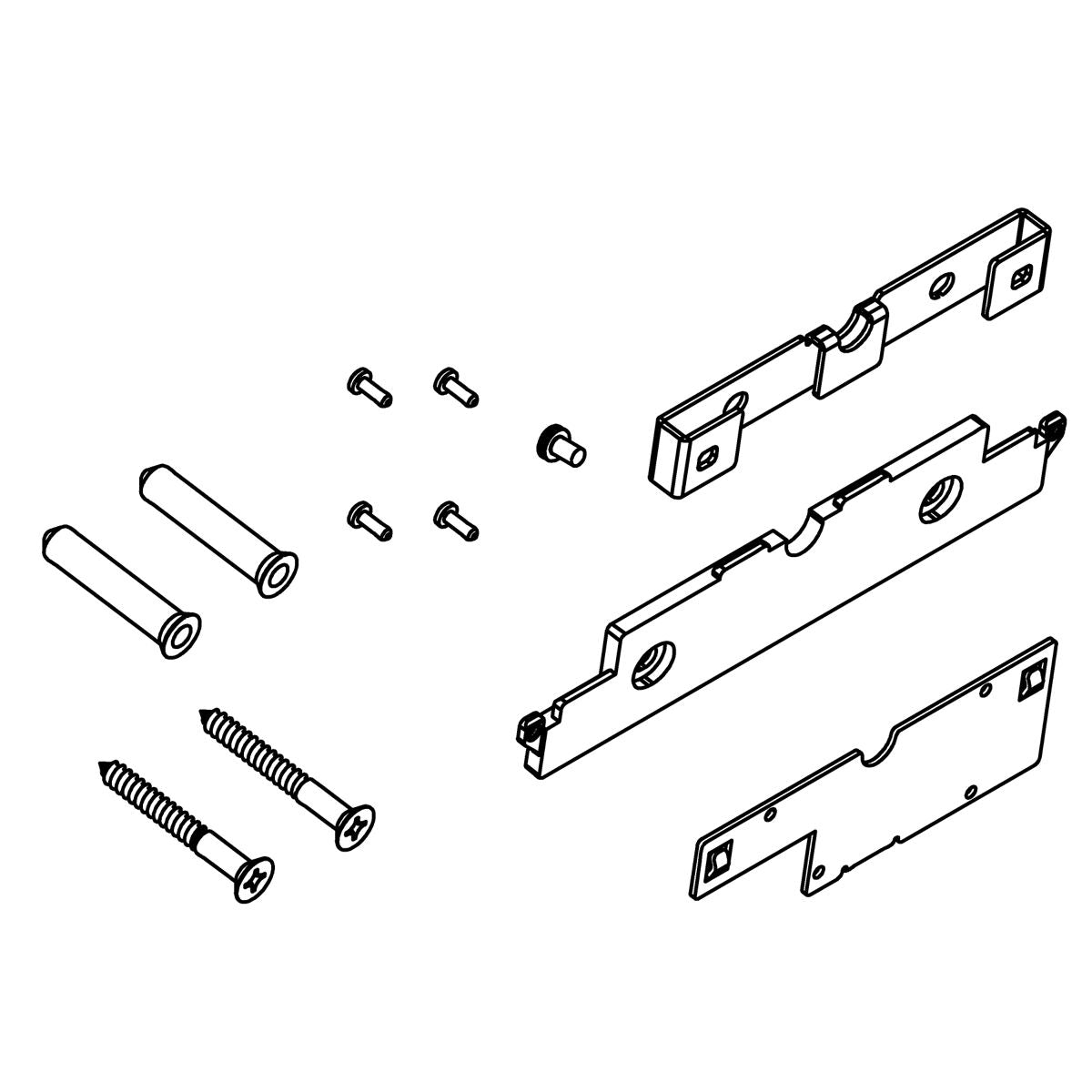 KOHLER Hardware Kit (Changing), K-1242000