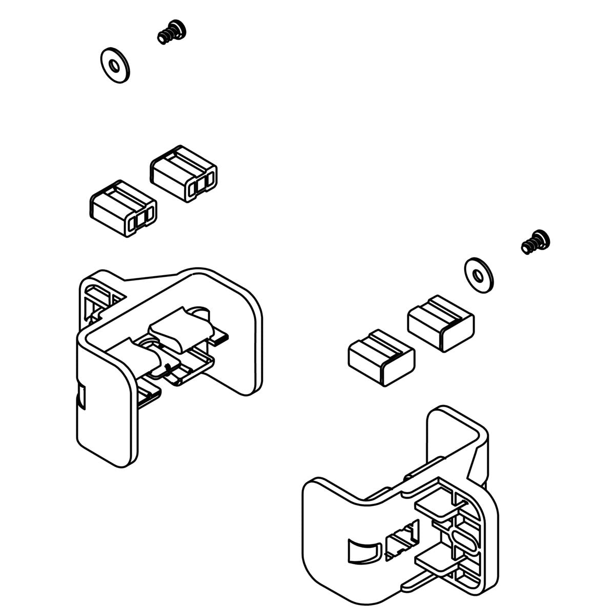 KOHLER Kit, Tank Clips, K-1242553