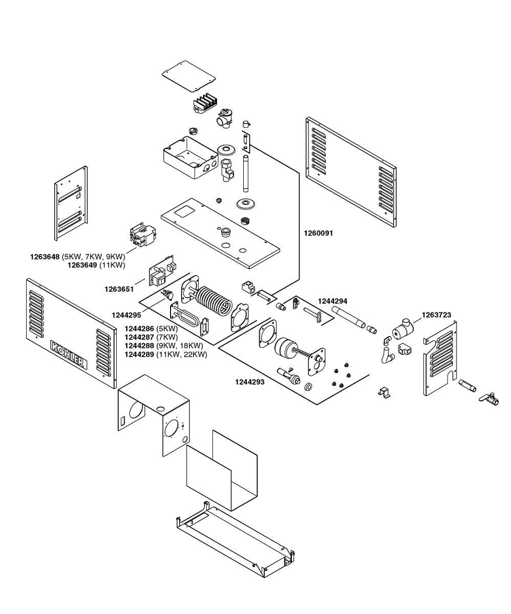 KOHLER THERMAL FUSE KIT, K-1244294