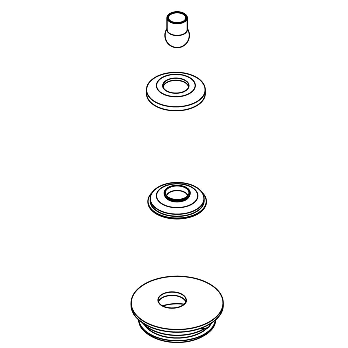KOHLER Kit, Disk, Sliding - Vibrant Brushed Nickel, K-1244303-BN