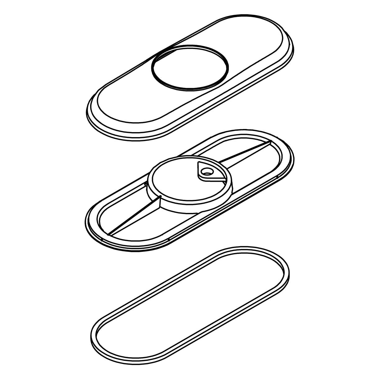 KOHLER Escutcheon - Oil-Rubbed Bronze, K-1244499-2BZ