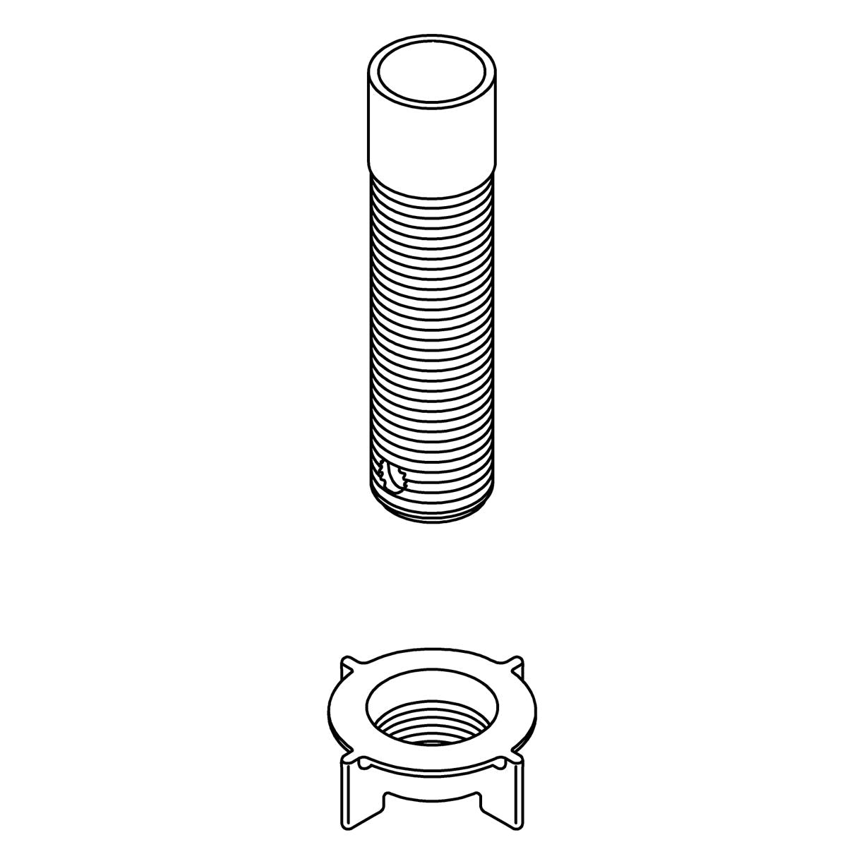 KOHLER Spray-Escutcheon Kit - Vibrant Stainless, K-1244594-VS