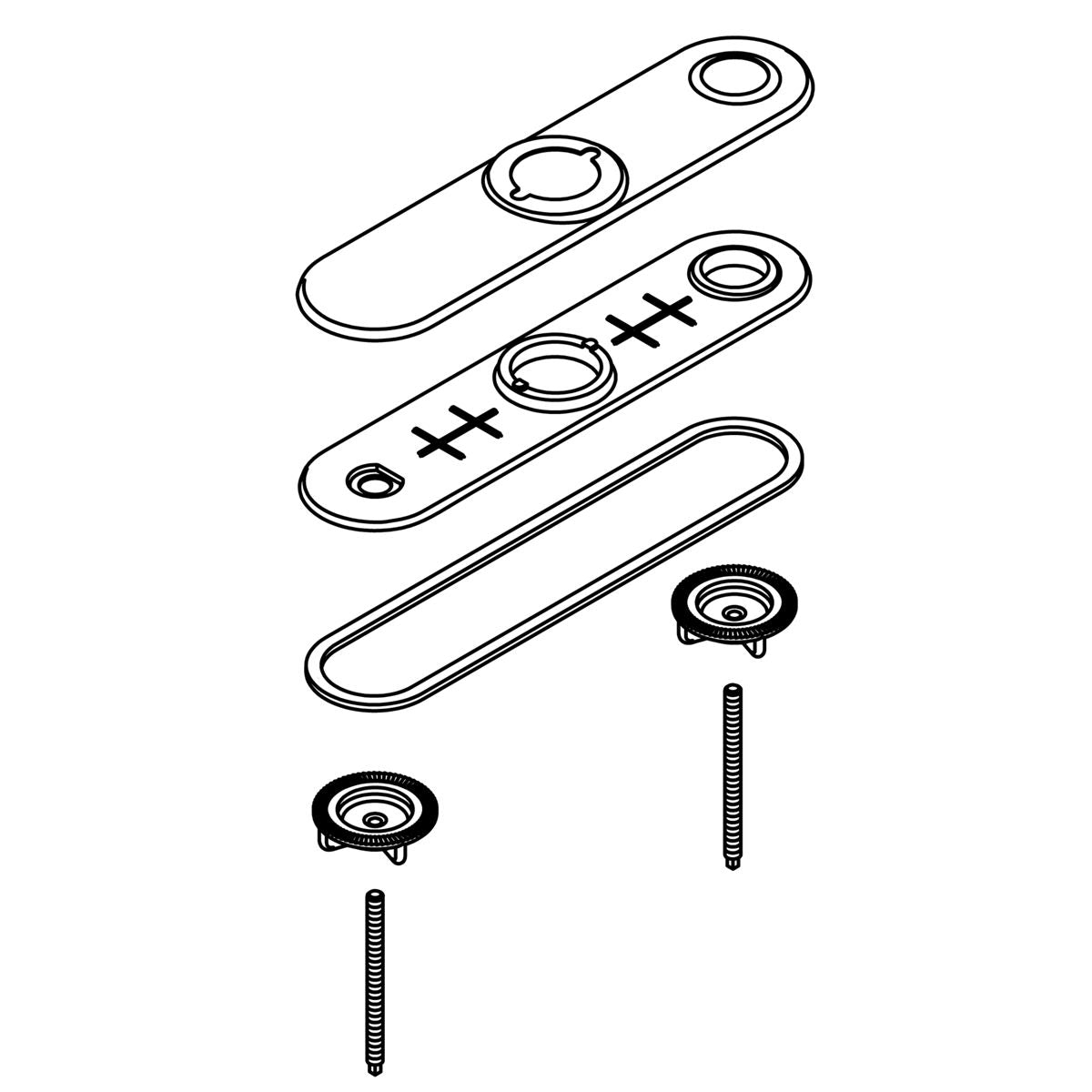 KOHLER Escutcheon Kit - Vibrant Stainless, K-1244595-VS