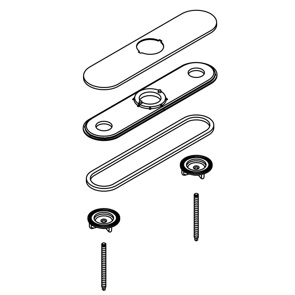 KOHLER Escutcheon Kit - Oil-Rubbed Bronze, K-1245149-2BZ