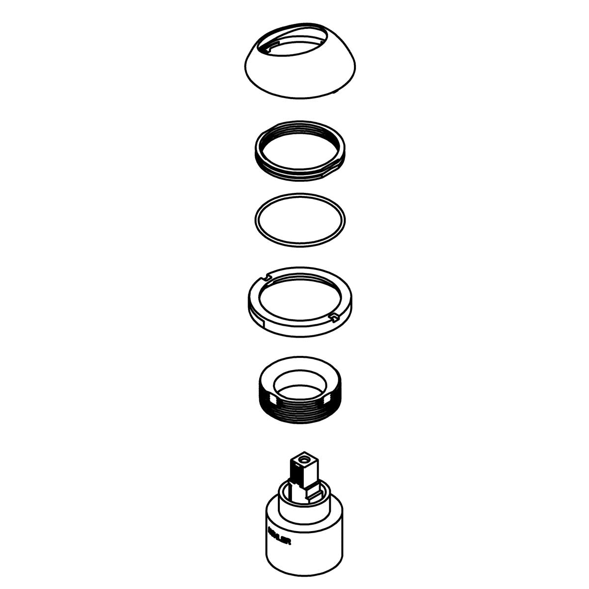 KOHLER BONNET/VALVE KIT - Vibrant Stainless, K-1246937-VS