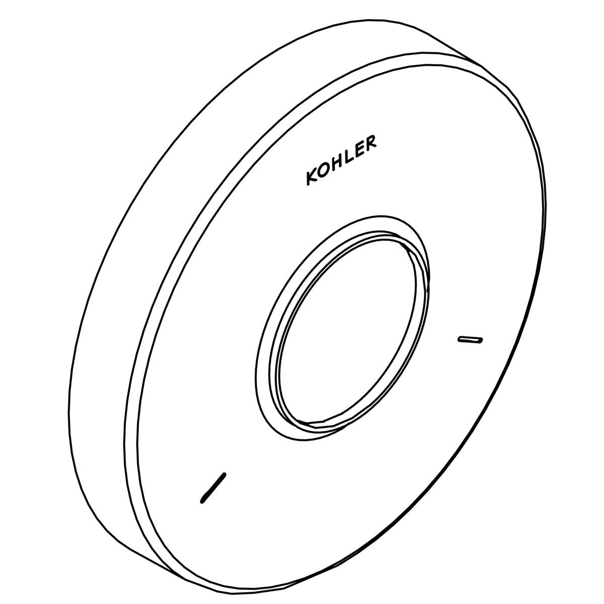 KOHLER Escutcheon - Matte Black, K-1247957-BL