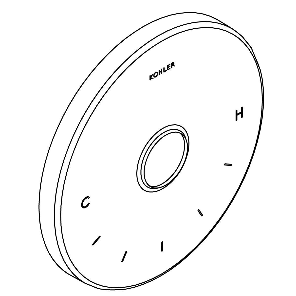 KOHLER Escutcheon - Matte Black, K-1247958-BL