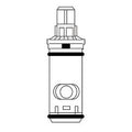 MOEN 1248 1248 Two-Handle Replacement Cartridge For High Flow Roman Tubs (Hot or Cold & For 4999 Valve)