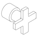 KOHLER Cross Handle Assembly - Vibrant Titanium, K-1249170-TT